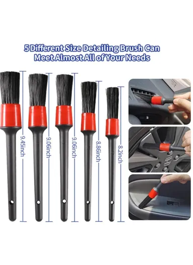 35Pcs/Set Car Cleaning Tools Air Outlet Brush Vehicle Washing Nozzle Detailing Brushes Sponge Pads Kit