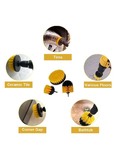 27Pcs/Set Car Cleaning Cloth Washing Mitten Electric Drill Brush Vehicle Detailing Brushes Scrub Pads Kit