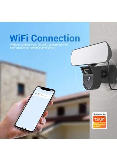 2MP Camera PIR Motion Detection WiFi Monitor Camera Two-Way Voice H.265 Smart Dual Light Night Vision Camera QF615 - EU Plug 