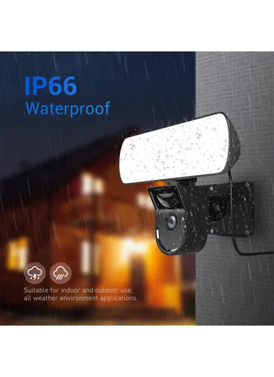 2MP Camera PIR Motion Detection WiFi Monitor Camera Two-Way Voice H.265 Smart Dual Light Night Vision Camera QF615 - EU Plug 