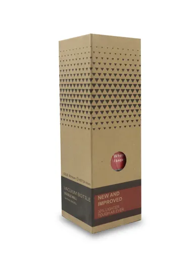 800 ML Austenitic Stainless Steel &amp; Pc Plastic Cover Water Bottle MY-0158 (D8.5 x H23.5)cm