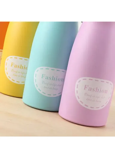 300ml Stainless Steel Eco-Friendly Portable Bottle For Outdoor Activities With Wooden Lid MY-0067 (D6 x H18.5)cm