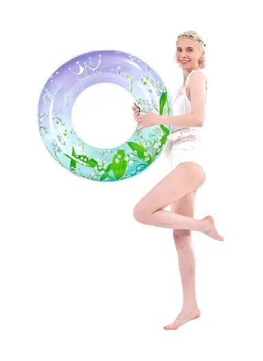 90cm Kids Inflatable Floating Flower Ring 
