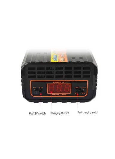 6v /12v 10A Car Battery Charger With Standard Three-Stage Charging Mode SON-10A+(L18.5 x W14 H6.5)cm