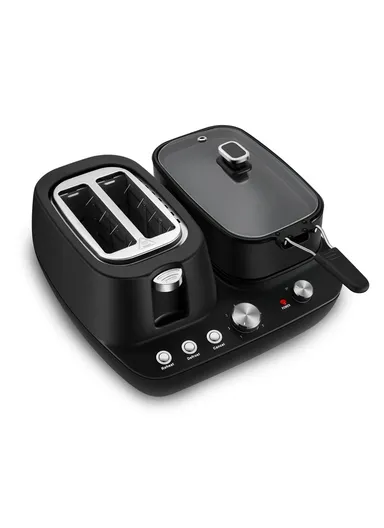  1350-1600W Breakfast Toaster With Frying pan,  multifunctional toaster sf-4024 (L31 x W21 x H12) cm