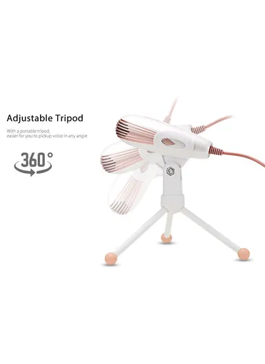 3.5mm Condenser Microphone With Noise Canceling Desktop For Singing Recording SF-500