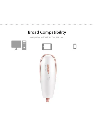 3.5mm Condenser Microphone With Noise Canceling Desktop For Singing Recording SF-500