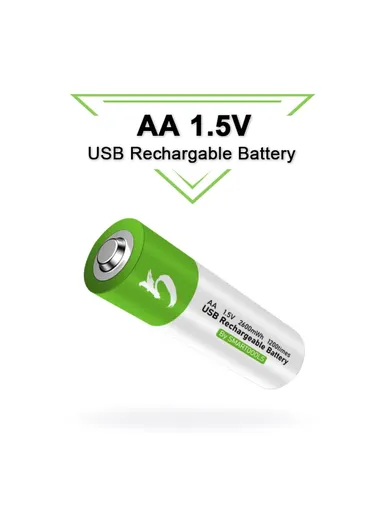 4-Pcs 1.5V 2600mAh AA Rechargeable Multifunctional Battery