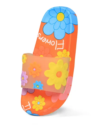 Kids Thicker Outsole Summer Slipper- Orange