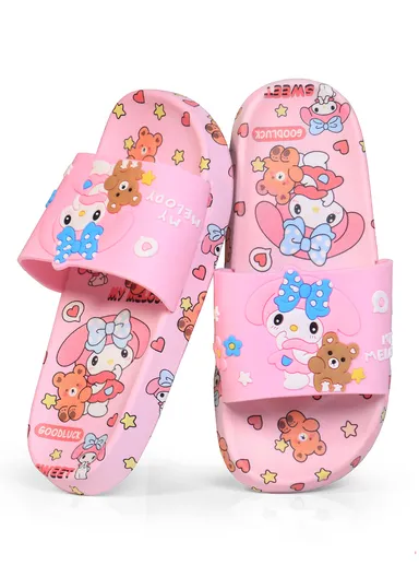 Girls Thicker Outsole Summer Slipper- Pink