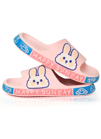 Girls' Bunny PVC Summer Slipper - Pink