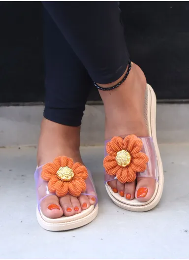 Women's PVC Summer Slipper-Beige