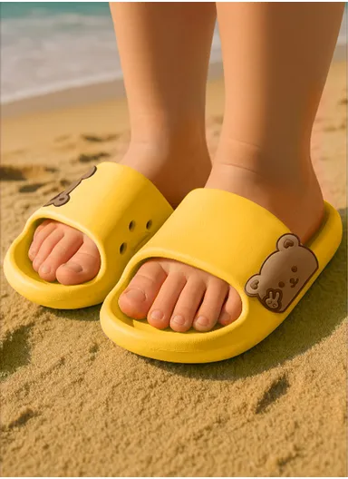 Girl's &amp; Boy's EVA Summer Slipper-Yellow