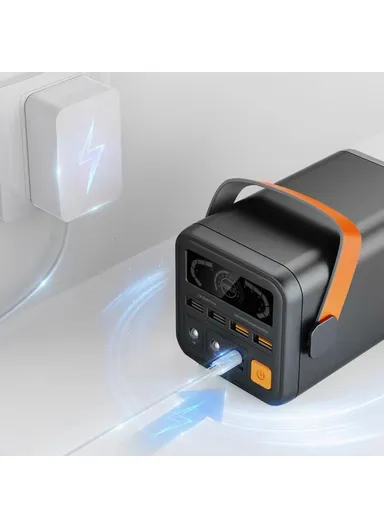 60000mAh 35W Outdoor Power Supply Power Bank Super Fast Charging Portable With LED Light For Notebook Home Camping YT2030-V1.1 - Grey