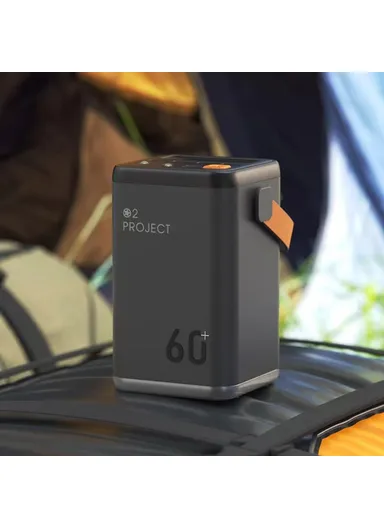 60000mAh 35W Outdoor Power Supply Power Bank Super Fast Charging Portable With LED Light For Notebook Home Camping YT2030-V1.1 - Grey