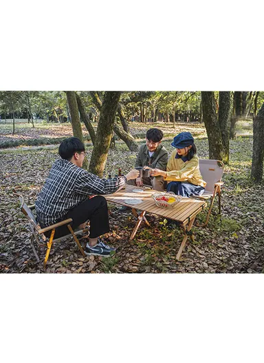 Oxford &amp; Aluminum Alloy Foldable Portable Double Chair for Outdoors FX-7055-1 (L45 x W109 x H73)cm