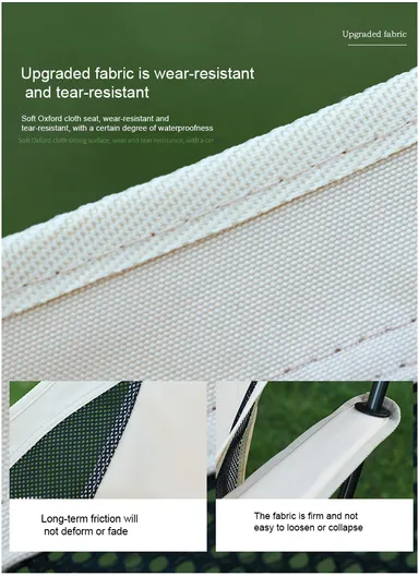 Aluminum Chair with Armrests Foldable Chair For Outdoors FX-7080 (L75 x W63 x H100)cm - Grey