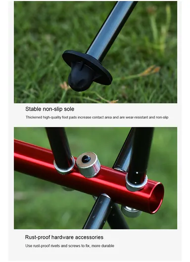 Aluminum Chair with Armrests Foldable Chair For Outdoors FX-7080 (L75 x W63 x H100)cm - Grey