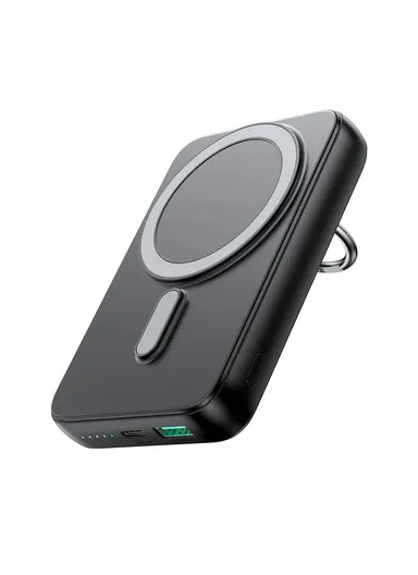 20W 10000mAh Magnetic Wireless Power Bank with Ring Holder JR-W050 - Black