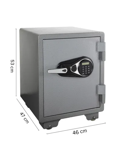 77Kg (H53 x W46 x D47)cm Solid Steel Fireproof Heavy Electronic Safe Box 530ALP