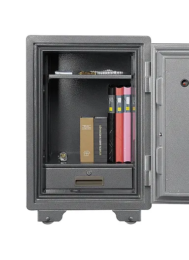 94Kg (H60 x W48 x D47)cm Solid Steel Fireproof Heavy Electronic Safe Box With Drawer 600ALP