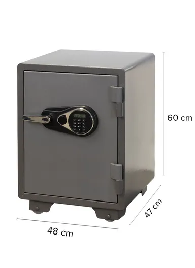 94Kg (H60 x W48 x D47)cm Solid Steel Fireproof Heavy Electronic Safe Box With Drawer 600ALP