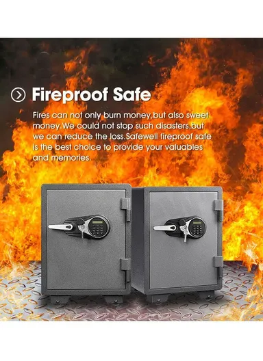 109Kg (H70 x W50 x D49)cm Solid Steel Fireproof Heavy Electronic Safe Box With Drawer 700ALP