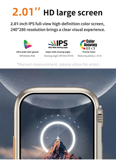 Z70Ultra 2.01" Smart Watch Bluetooth Call Music Play Display Sports With Wireless Charger