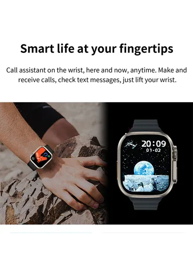 Z70Ultra 2.01" Smart Watch Bluetooth Call Music Play Display Sports With Wireless Charger