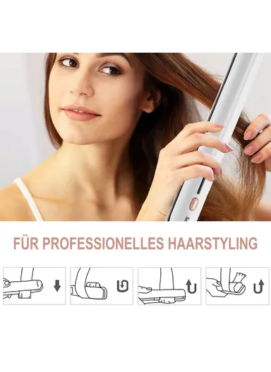 45W Hair Straightener With 230°С Maximum Heating Temperature SF-9577 - White