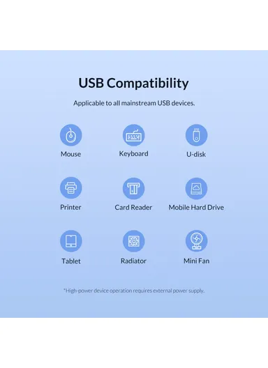 Portable 4-Port USB Hub USB 3.0 Splitter Adapter for PC Computer - Black TWU3-4A