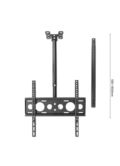 DJ02 1.9m TV Ceiling Mount 360-Degree Rotation Television Wall Holder Bracket Fits 32 to 55 Inch LED, LCD, OLED Screen