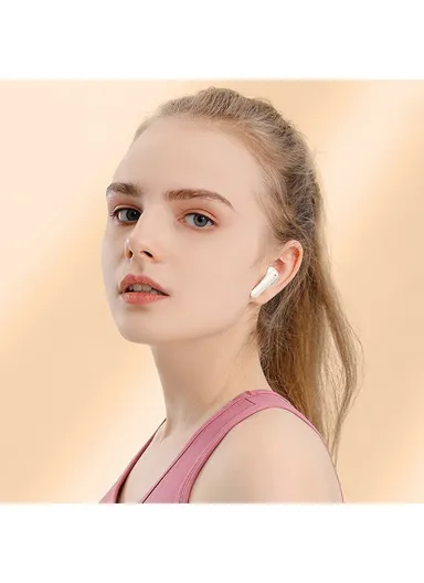 TWS Bluetooth 5.3 Stereo Headset ENC Noise Reduction Ergonomics Wireless Music Earphones 2E - Beige