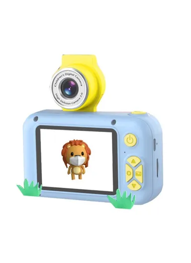 40MP 2.4 Inch IPS Screen Kids Selfie Digital Camera Birthday Gift Game Toy Children Camera X101 - Blue