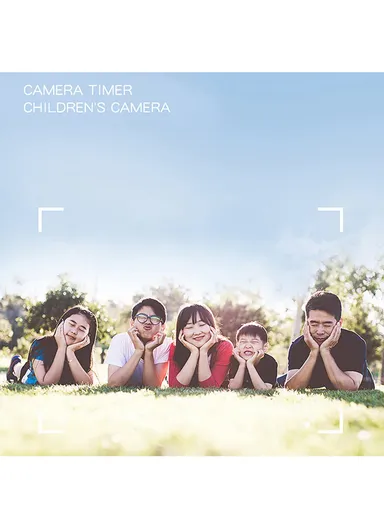 40MP 2.4 Inch IPS Screen Kids Selfie Digital Camera Birthday Gift Game Toy Children Camera X101 - Blue