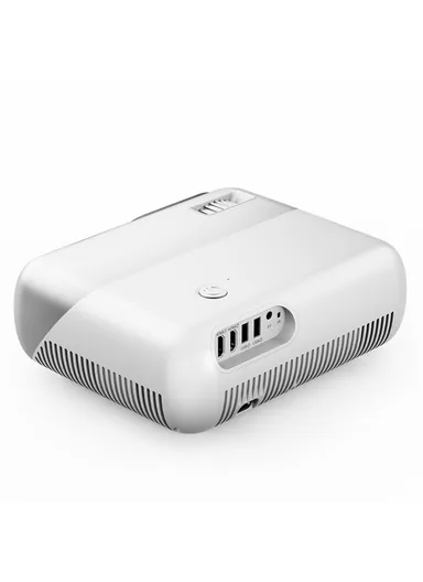 LCD 1080P HD Projector 2.4G / 5G WiFi Bluetooth Portable Movie Projector Home Theater 320ANSI, 2800 Lumens, 4K, Speaker, With Wireless Mirroring Screen D1000 - EU Plug