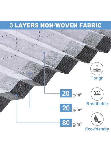 4Pcs Under Bed Zipper Bag with Handle Transparent Window Foldable Blankets Clothes Storage Bin KZ-001001 (L100 x W50 x H15)cm - Grey