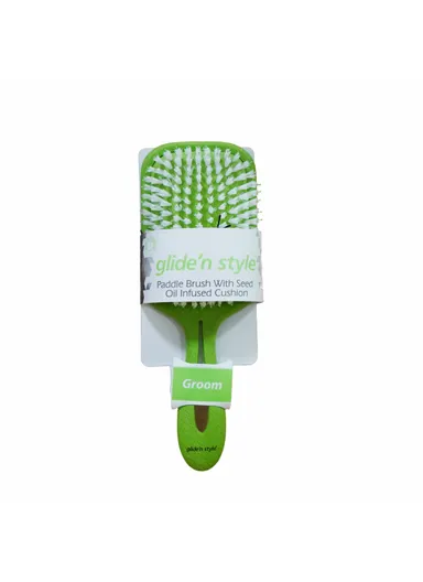 Glide'n Style Paddle Brush With Seed Oil Infused Cushion Brush GS-243