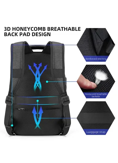 14" Oxford Lightweight Waterproof Laptop Backpack T-B3939 - Blue