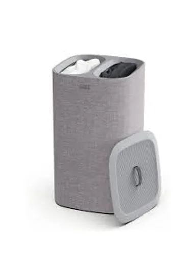 60L Laundry Basket With Two Compartments 50001