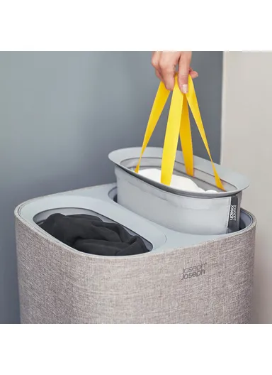 60L Laundry Basket With Two Compartments 50001