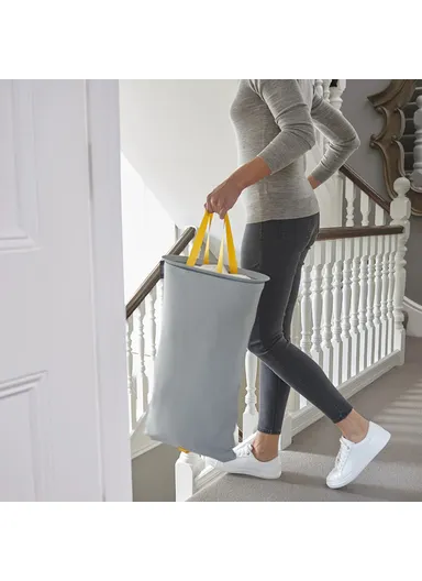 60L Laundry Basket With Two Compartments 50001