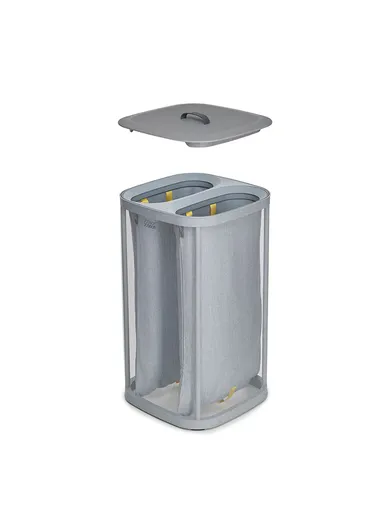 60L Laundry Basket With Two Compartments 50001