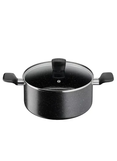 11 Pcs Dark Stone 22/24cm Stewpots, Lids, 18 cm Saucepan, 28 cm Frypan, 28 cm Wokpan, Spoon&amp; Ladle B491SB85