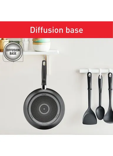 11 Pcs Dark Stone Set 22/24/28 cm Stewpots, 16 cm Saucepan, 20/28 cm Frypans &amp; Slotted Spatula B491BS85