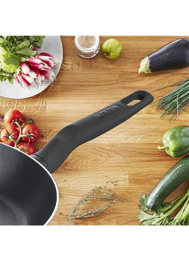 11 Pcs Dark Stone Set 22/24/28 cm Stewpots, 16 cm Saucepan, 20/28 cm Frypans &amp; Slotted Spatula B491BS85
