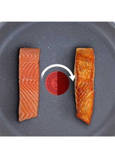 11 Pcs Dark Stone Set 22/24/28 cm Stewpots, 16 cm Saucepan, 20/28 cm Frypans &amp; Slotted Spatula B491BS85