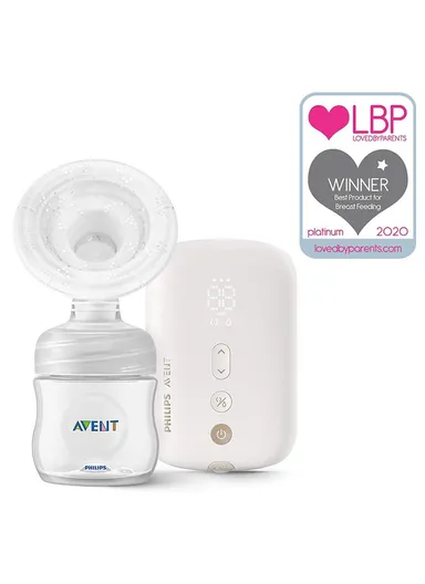 240V Silicone Electric Cordless Breast Pump With Teat Stimulation SCF396/11 (L11 x W28 x H20)cm