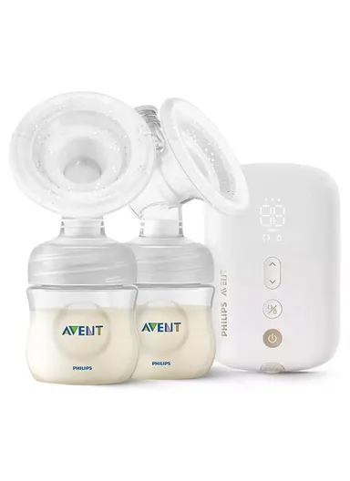 240V Silicone Double Electric Breast Pump Cordless SCF398/11 (L11 x W28 x H20)cm