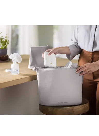 240V Silicone Double Electric Breast Pump Cordless SCF398/11 (L11 x W28 x H20)cm